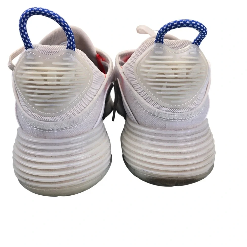 Nike Air Max‎ 2090 Womens 8 White Flash Crimson Racer Blue Sneaker Athletic Run